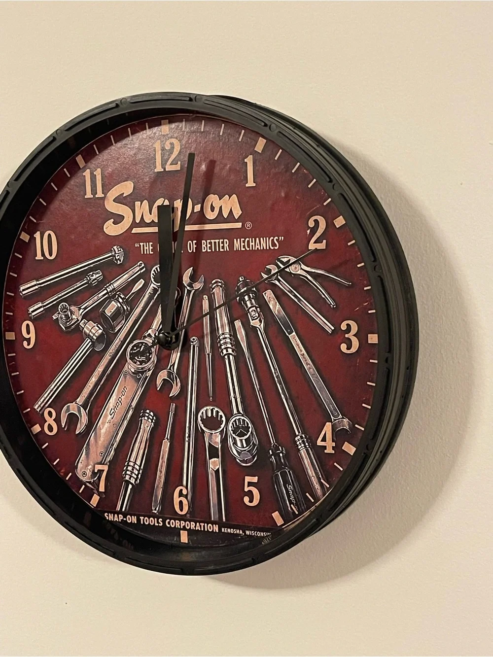 Snap Red and Black Toolset Wall Clock - Snap